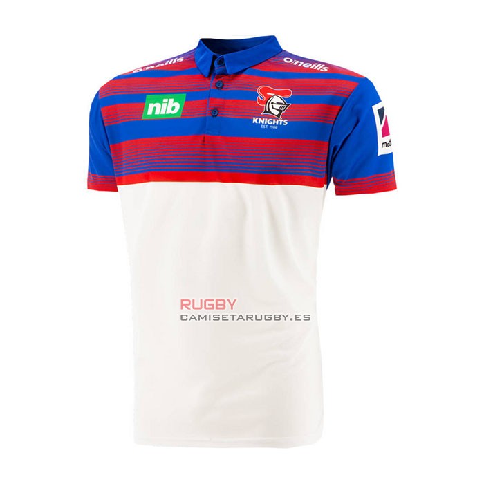 Camiseta Polo Newcastle Knights Rugby 2021 Blanco